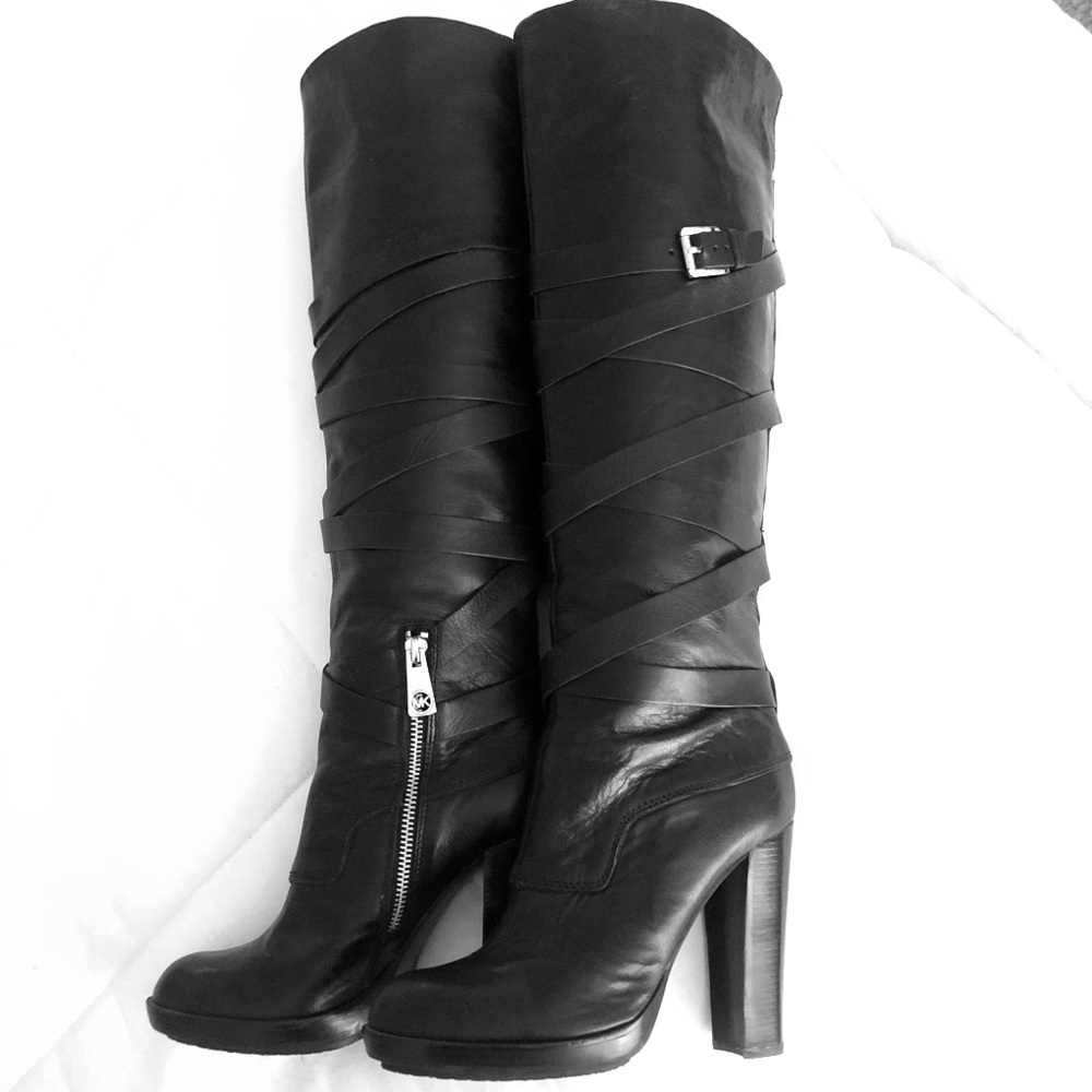 MICHAEL KORS like NEW over the knee black boots